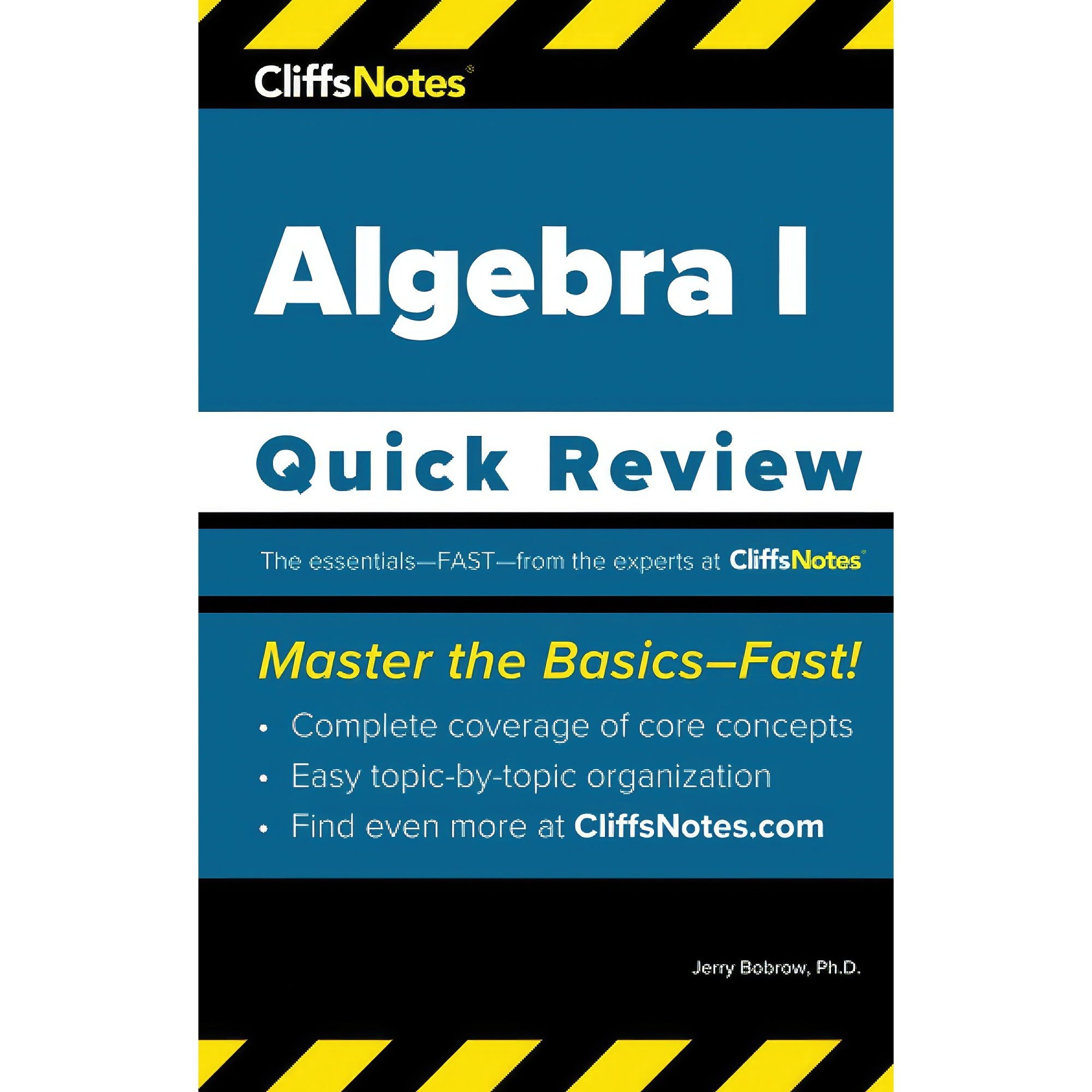 کتاب زبان اصلی CliffsNotes Algebra I اثر Jerry Bobrow PhD and Ed Kohn MS