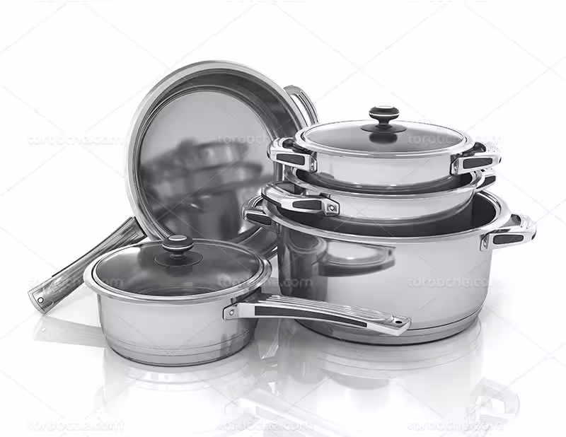 عکس ست قابلمه و ماهیتابه | گرافیک با طعم تربچه
