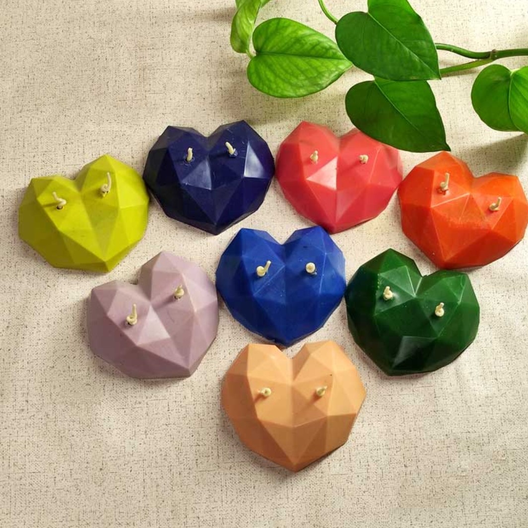 شمع قلب سه بعدی