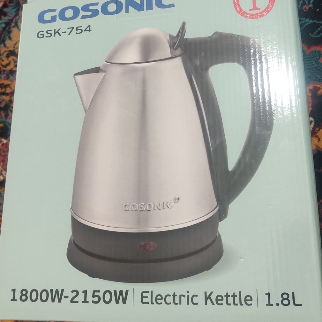 کتری برقی گوسونیک مدل gsk-754 با توان مصرفی 1800وات و گنجایش1.8لیتری