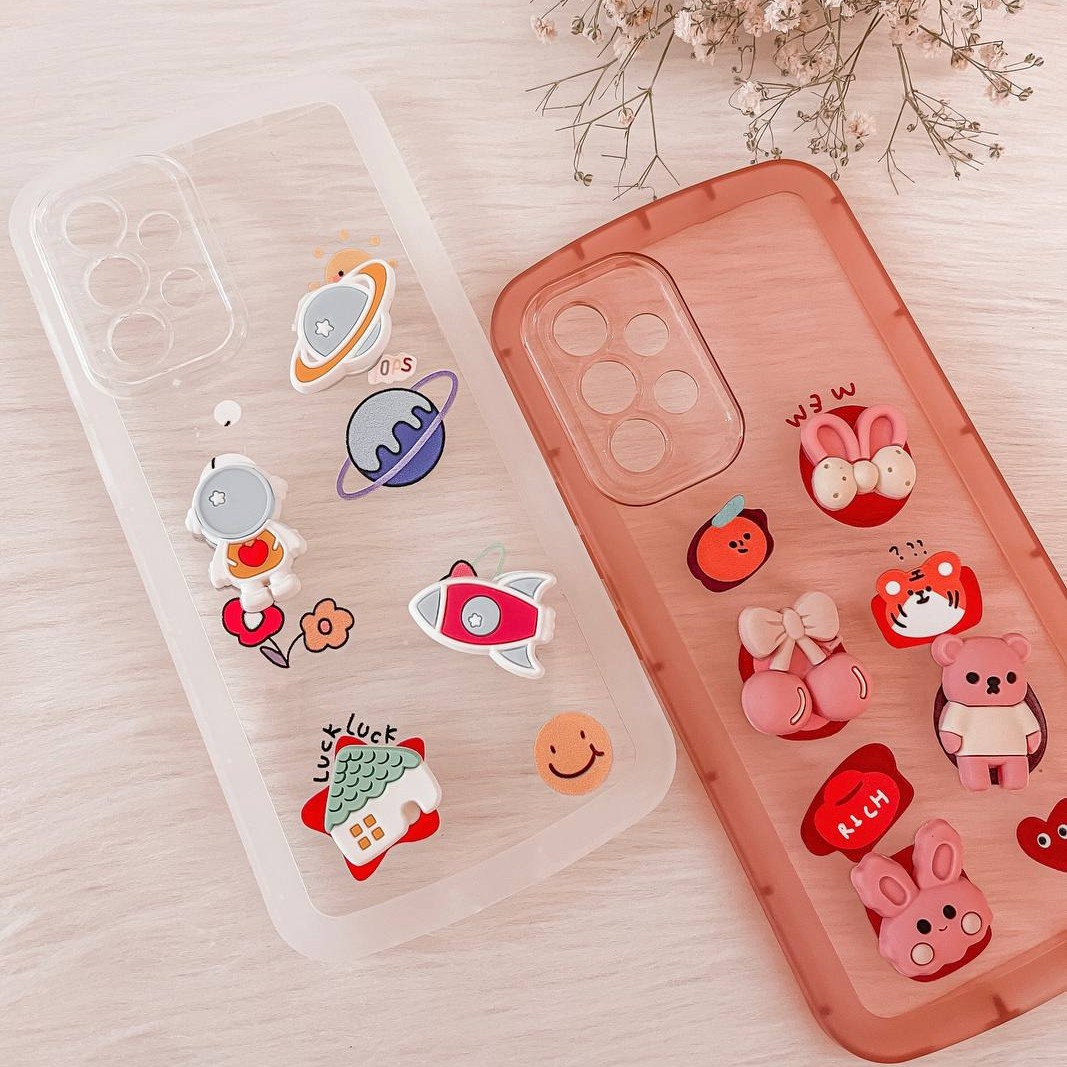 قاب فانتزی و گارد کیوت صورتی رنگ برای گوشی سامسونگ samaung A53 5g