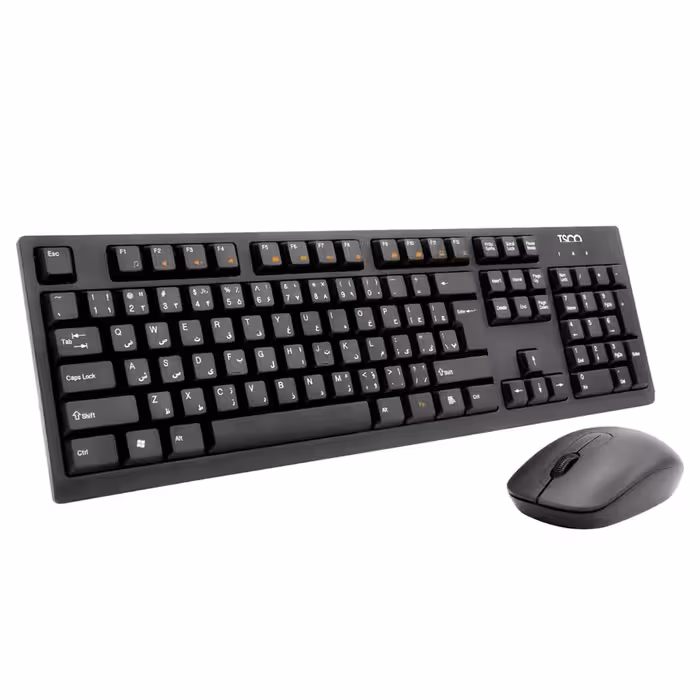 کیبورد و موس بیسیم تسکو TKM-7019W تعداد کلید کیبورد 116 موس 3 قابلیت FN