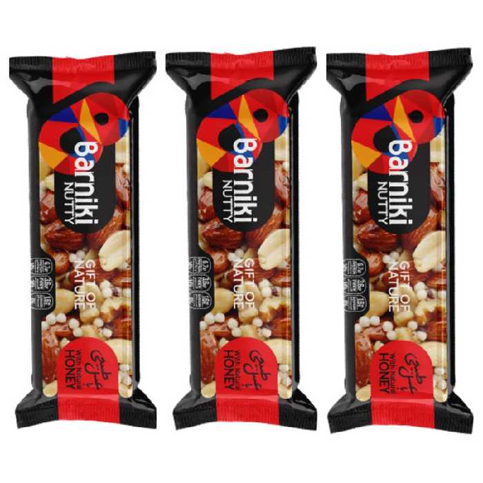 نات بار بادام درختی بارنیکی - 40 گرم بسته 3 عددی
