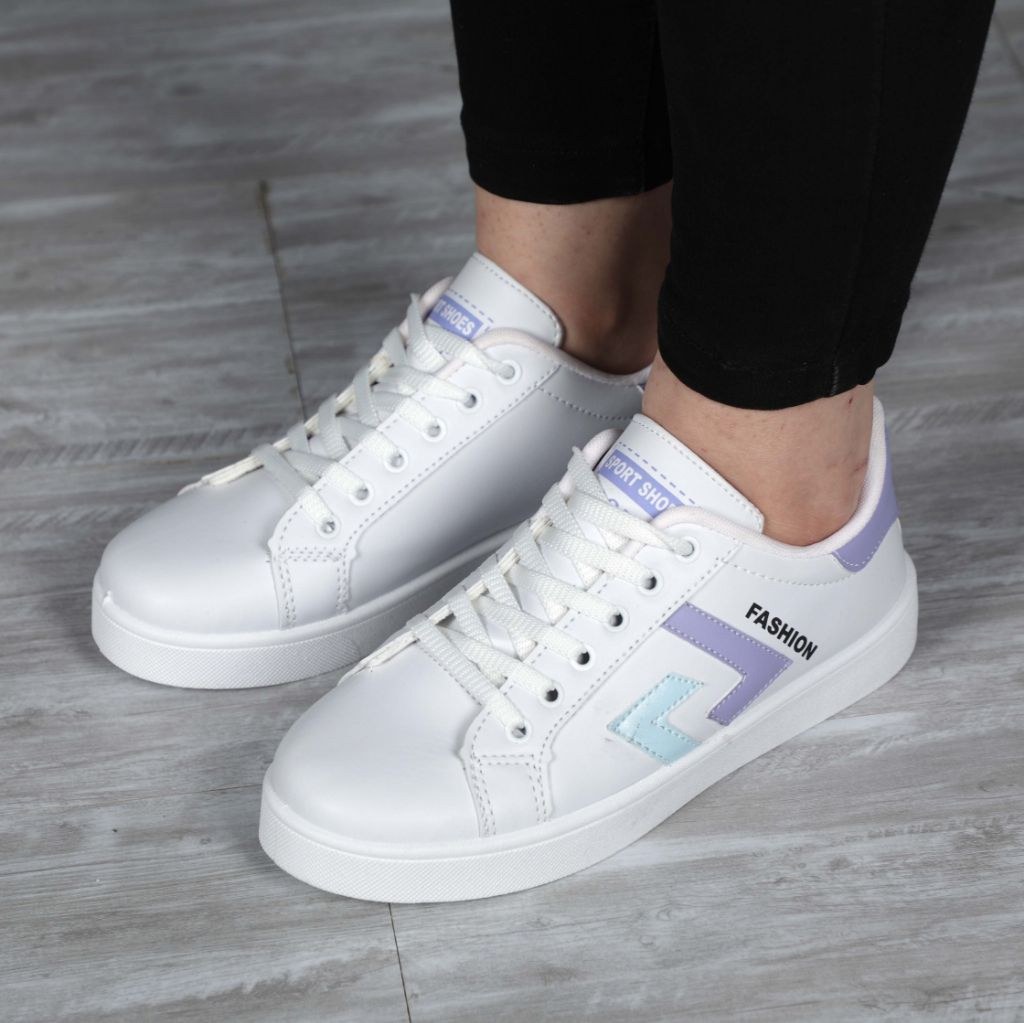 کفش کتانی زنانه ونس مدل FASHION WHITE اسپرت
