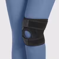 زانوبند تک سایز کوتاه نئوپرن مدل طب و صنعت کد 46100