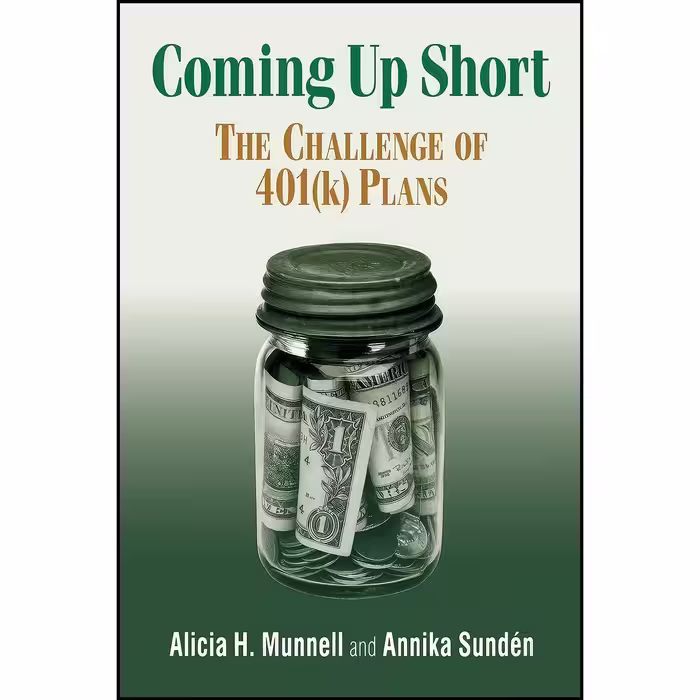 کتاب زبان اصلی Coming Up Short اثر Alicia H Munnell and Annika Sunden