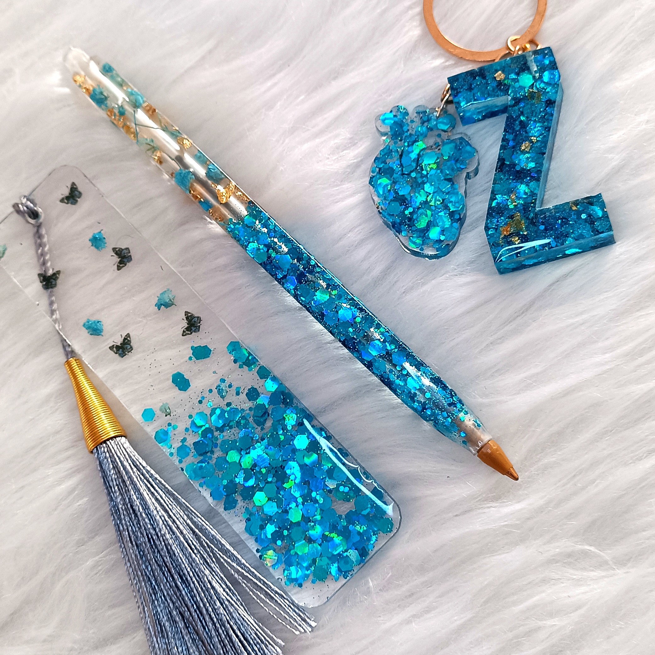 ست رزینی شامل خودکاروبوک مارک و جاکلیدی 