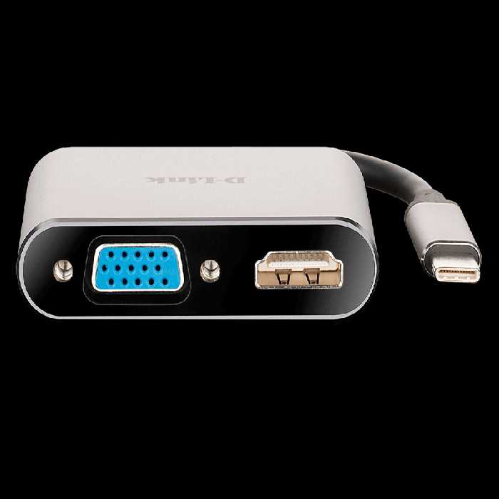 مبدل USB-C به VGA/HDMI دی لینک مدل DUB-V210