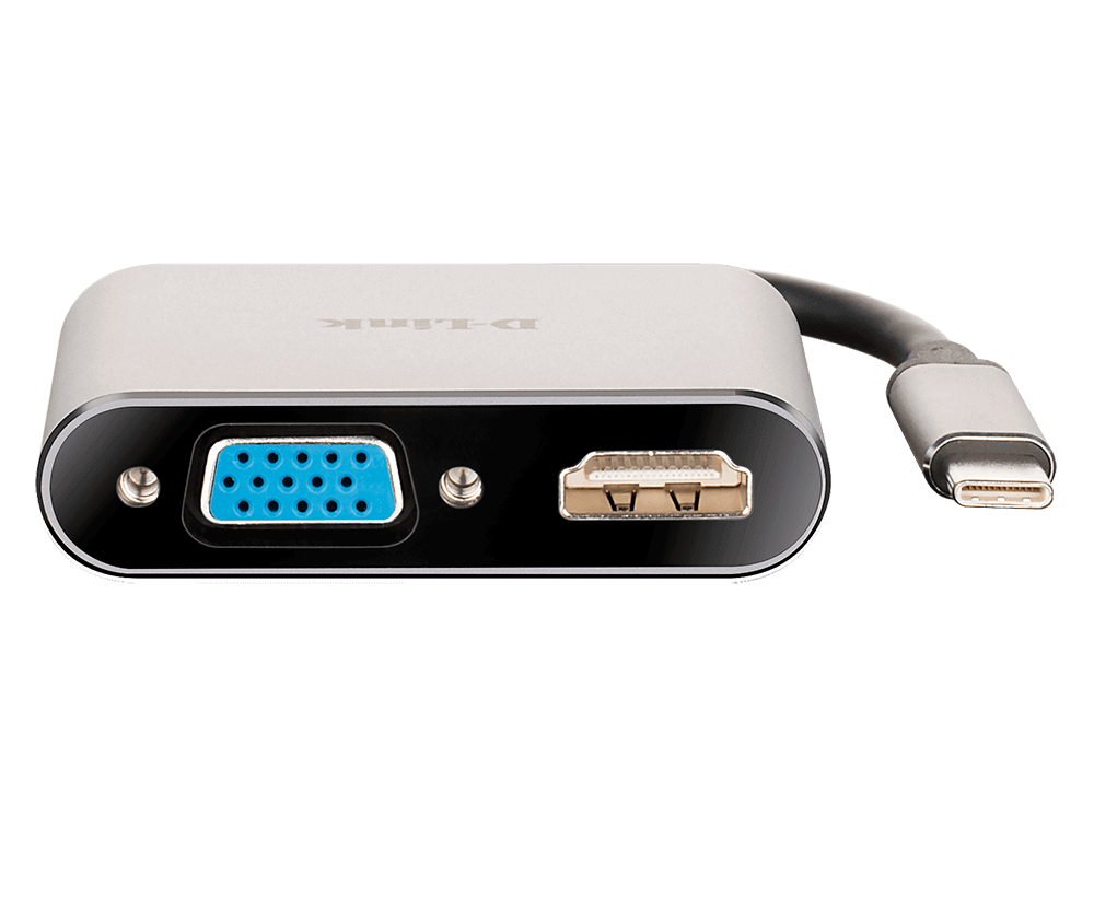 مبدل USB-C به VGA/HDMI دی لینک مدل DUB-V210