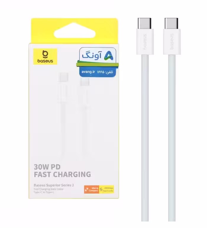 کابل شارژ فست بیسوس تایپ سی به تایپ سی مدل P10365200211