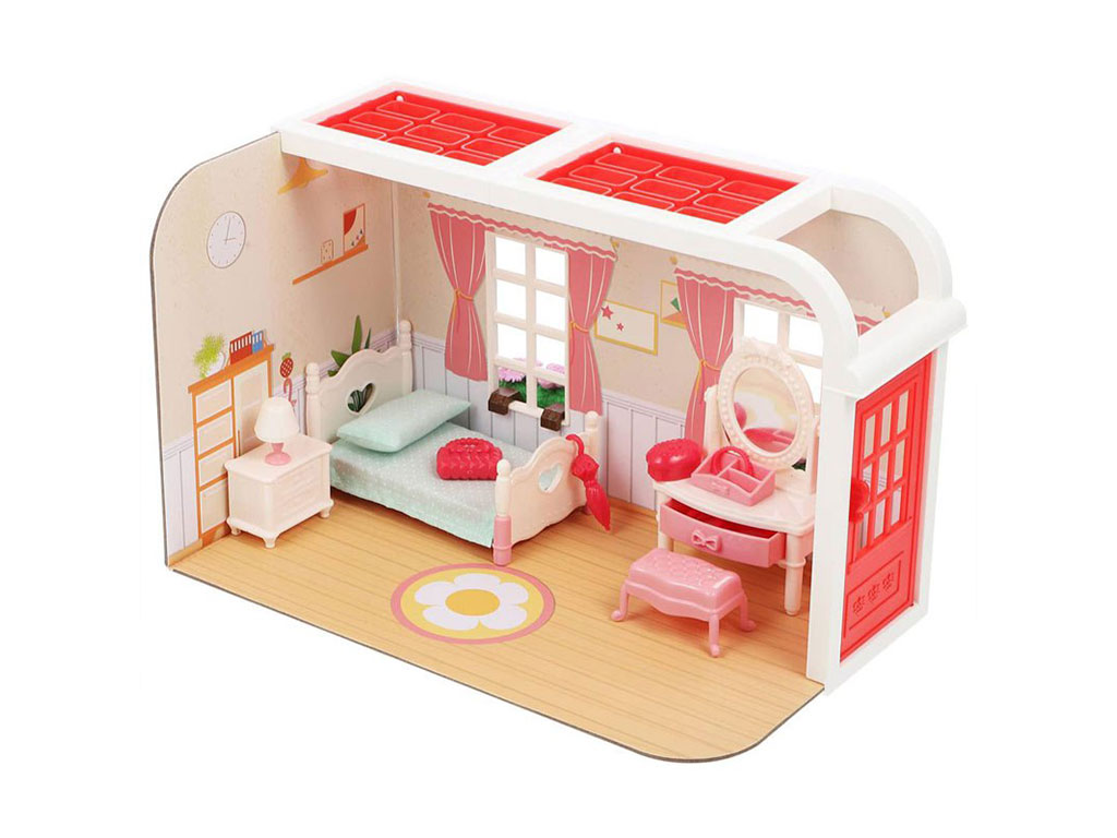 خانه مینیاتوری اسباب بازی مدل اتاق خواب با همراه وسایل