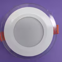 پنل سقفی 9 وات رنگ نور سفید توکار مدل مهبد دورشیشه ای (GLASS) ال ای دی (LEd) دیسانور دانلایت هالوژن