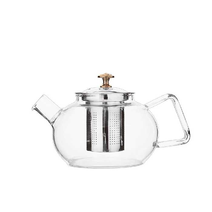 قوری پیرکس مدل گرد برند Deli صافی دار