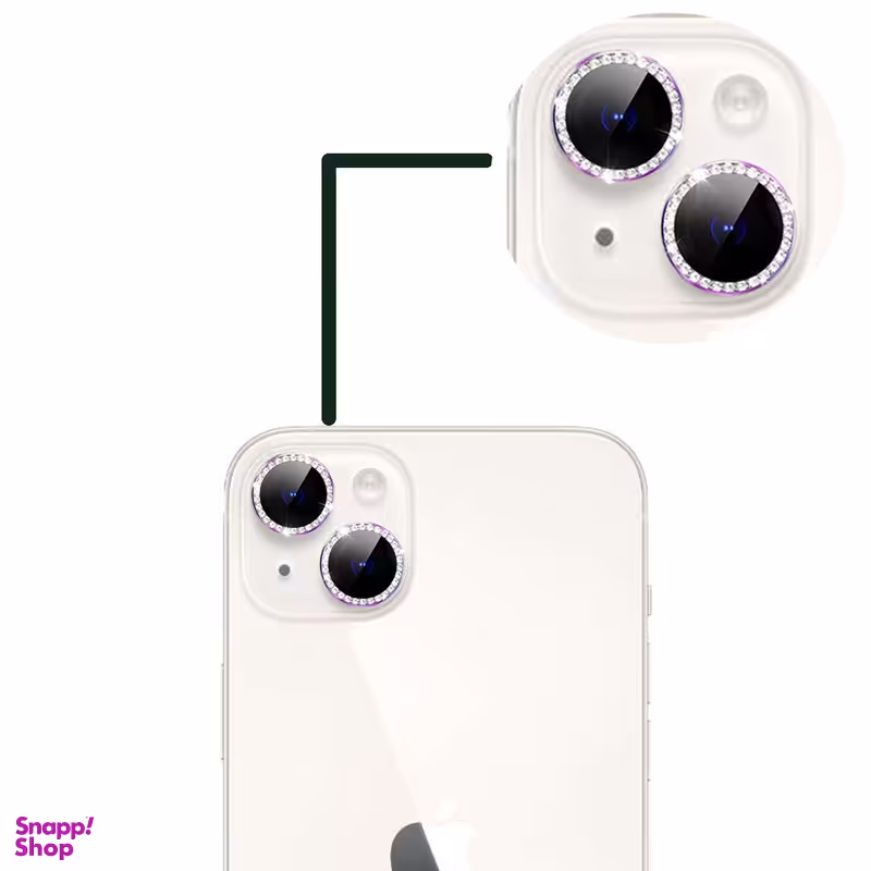 محافظ لنز دوربین گرین مدل Diamond مناسب برای گوشی موبایل اپل iphone 14 Plus / 14