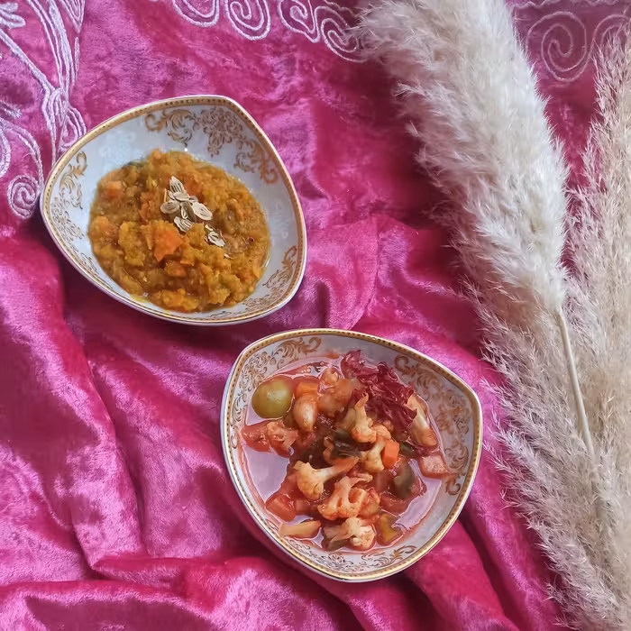 ترشی خانگی  بدون هیچ نگه دارنده ای