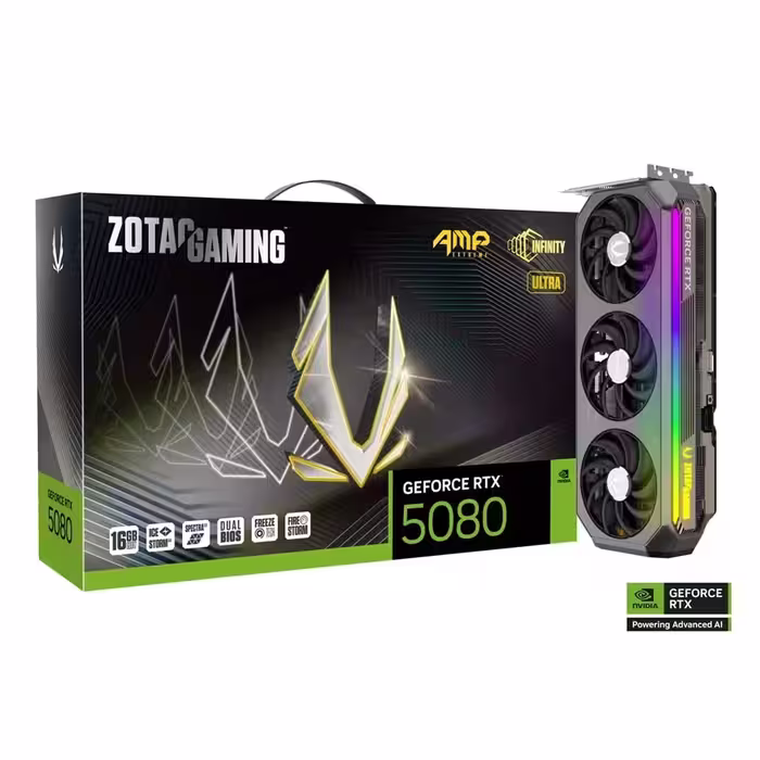 کارت گرافیک زوتک مدل RTX 5080 AMP Extreme INFINITY ULTRA 16GB
