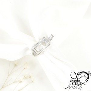 انگشتر مستطیلی عیار925 کد 7257