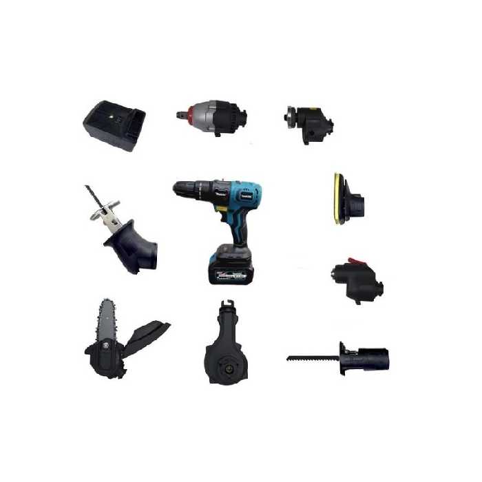 مجموعه 18 عددی دریل پیچ گوشتی ماکیتا مدل Makita max 88 باطری بزرگ 10سلولی