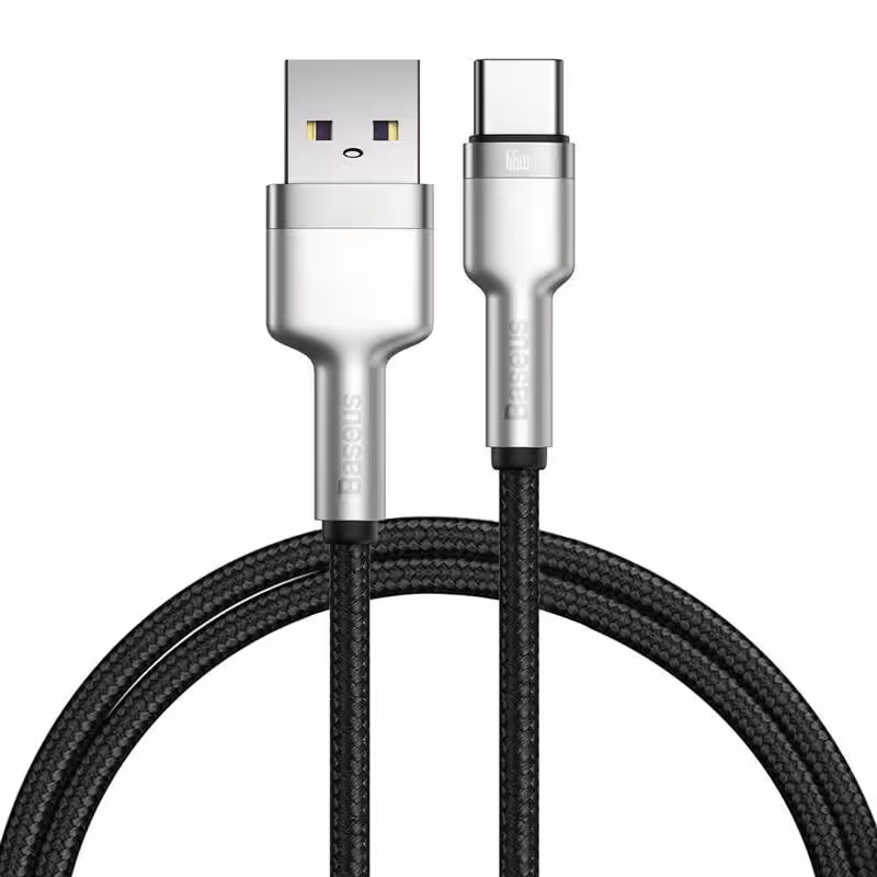 کابل تبدیل USB به USB-C باسئوس مدل CAKF000101؛ انتخاب حرفه‌ای برای شارژ