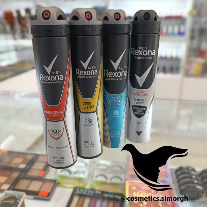 اسپری ضد تعریق رکسونا_ فاقد الکل_حاوی دئودورانت_ در 5رایحه بینظیر _48ساعته 