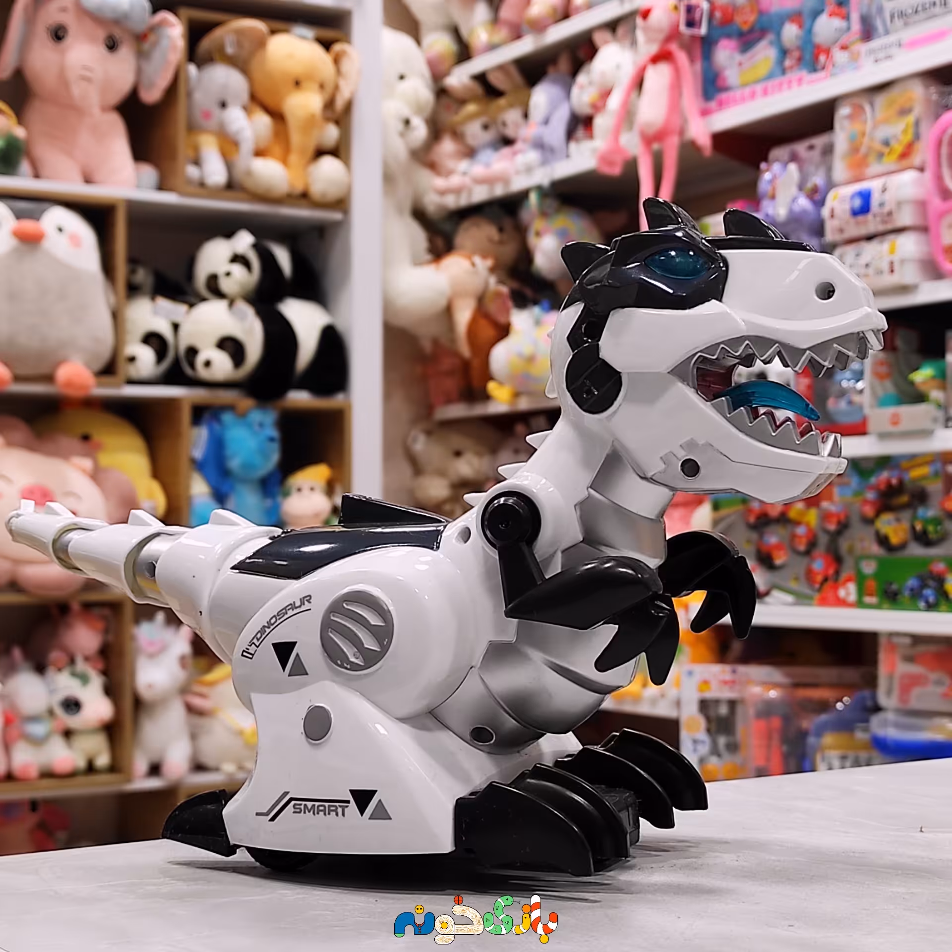 اسباب بازی دایناسور کنترلی چراغدار و موزیکال و وارداتی 