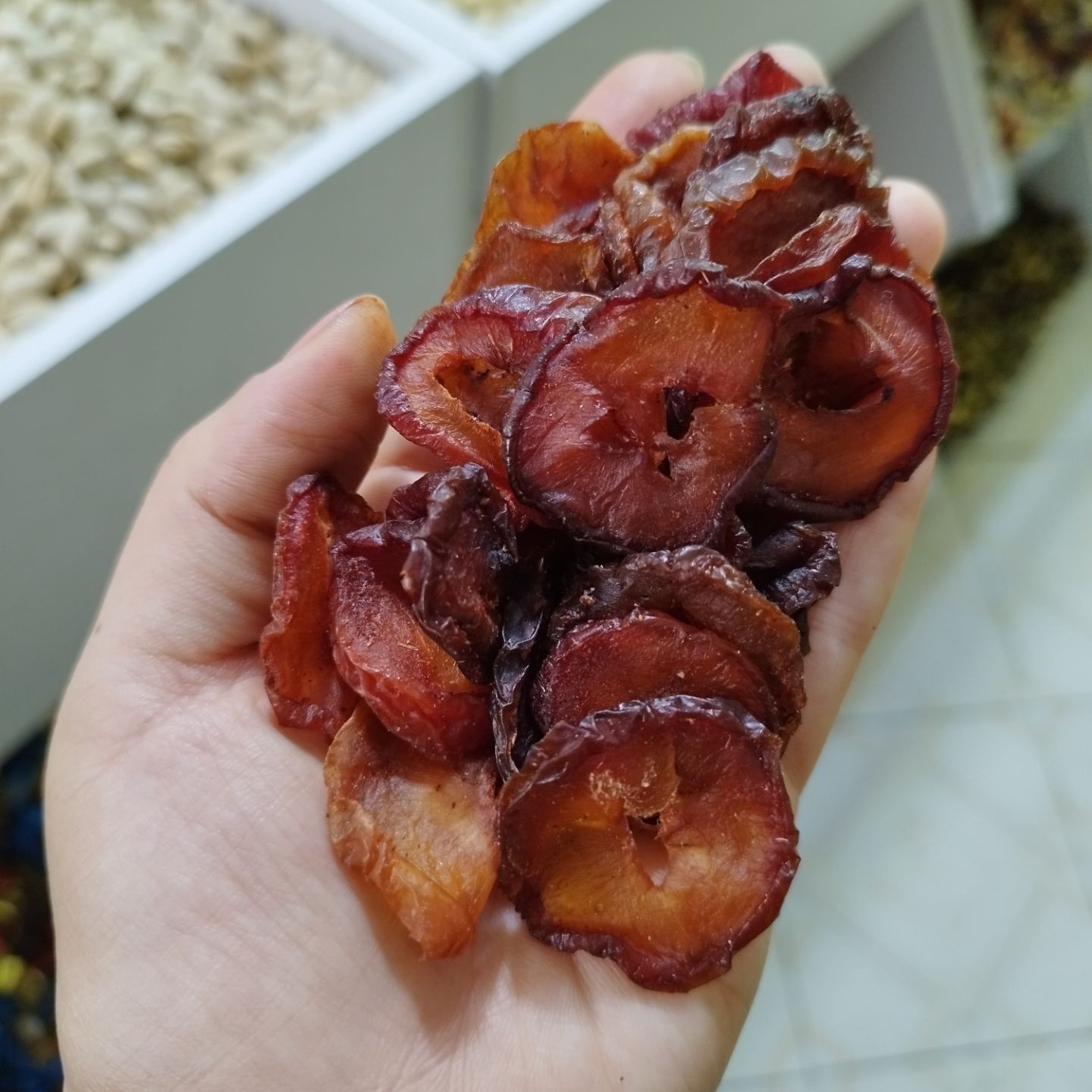 آلو شابلون اسلایس ارگانیک خشک شده ملس (یک کیلو)