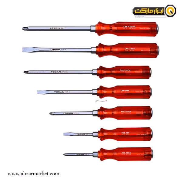 ست پیچ گوشتی ضربه خور توسن 7 عددی مدل T4865-SB7