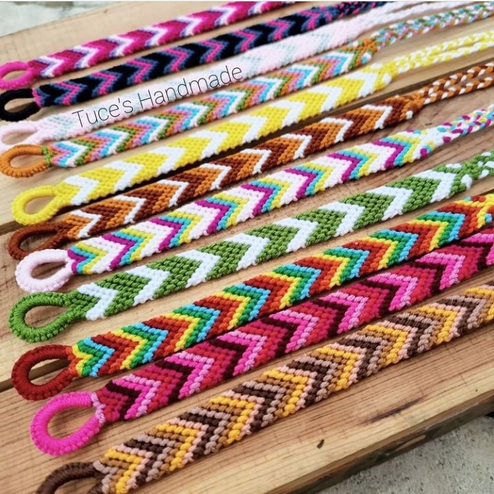 دستبند دخترانه و پسرانه طرح جناقی رنگبندی دلخواه - اکسسوری مهری