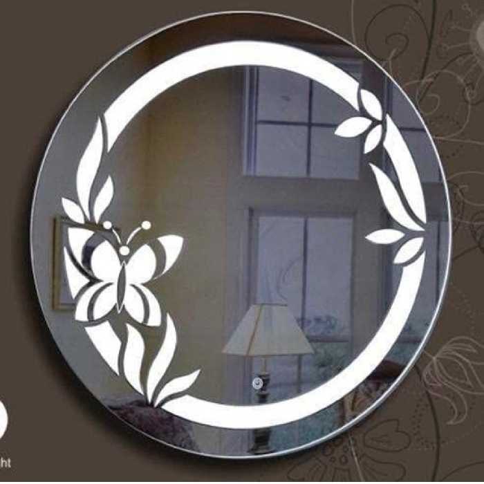 اینه بک لایت پدیده پلاس مدل گل و پروانه