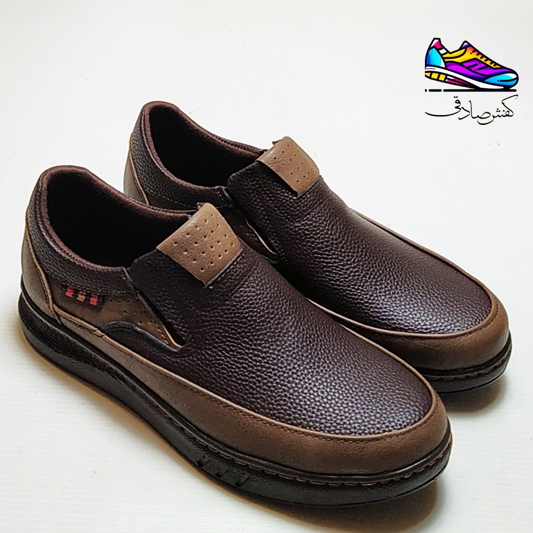 کفش راحتی قهوه ای مردانه مدل الوندکد 206