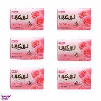 صابون رز فرانسوی و روغن بادام لوکس مدل Soft Touch وزن ۹۰ گرم بسته 6 عددی