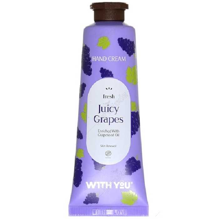 ویت یو کرم مرطوب کننده دست حاوی روغن هسته انگور انواع پوست 50 میل