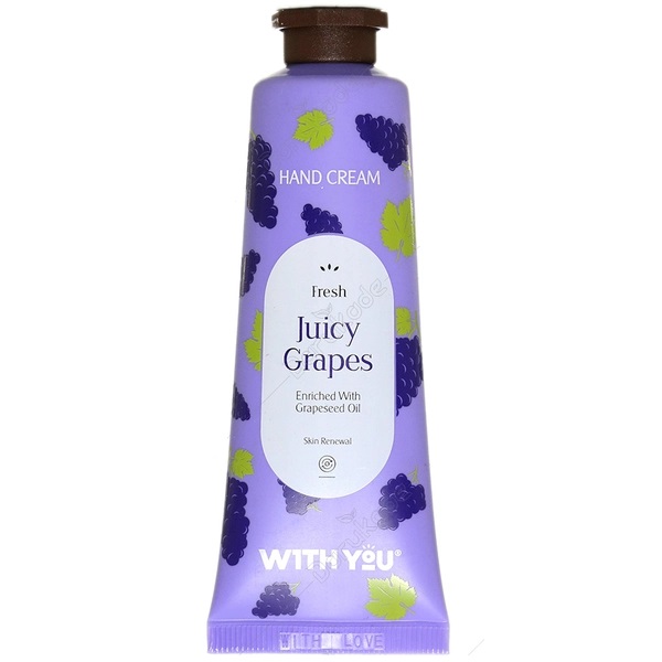 ویت یو کرم مرطوب کننده دست حاوی روغن هسته انگور انواع پوست 50 میل