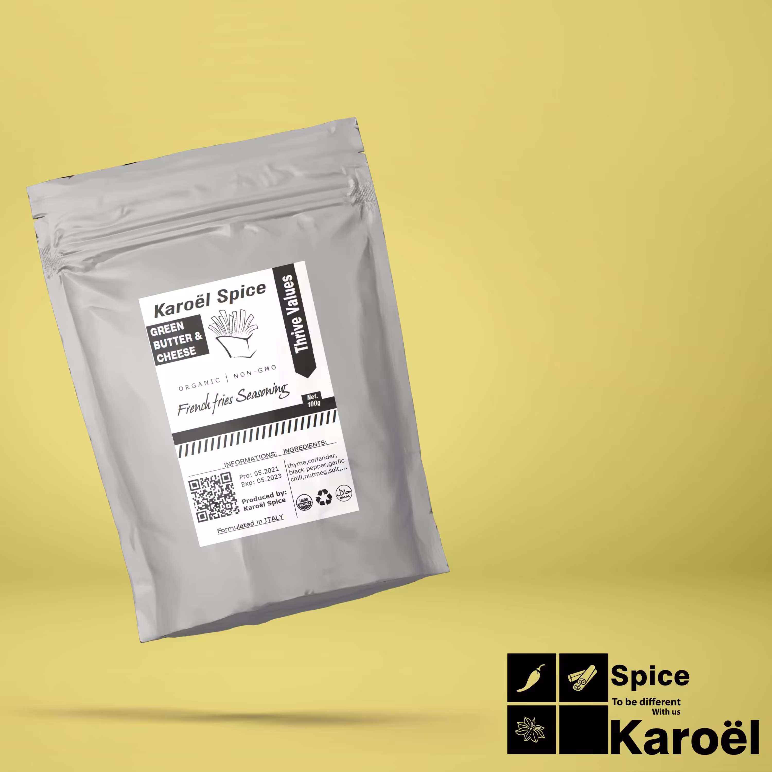 ادویه سیب سرخ کرده ایتالیایی1000گرم(کاروئل اسپایس)