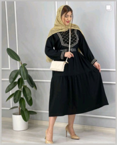 مانتو مجلسی کرپ بابوس مدل سه چین