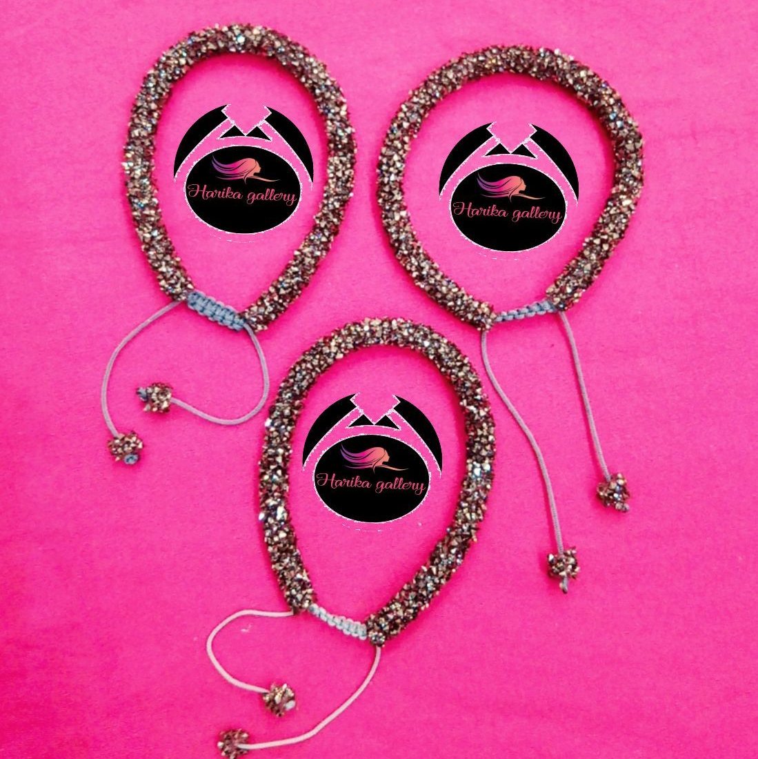 دستبند سوارسکی با بافت کشویی