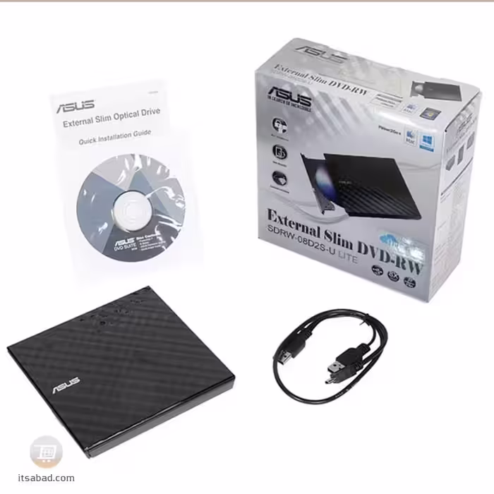 DVD RW ASUS External رایتر اکسترنال با کابل USB