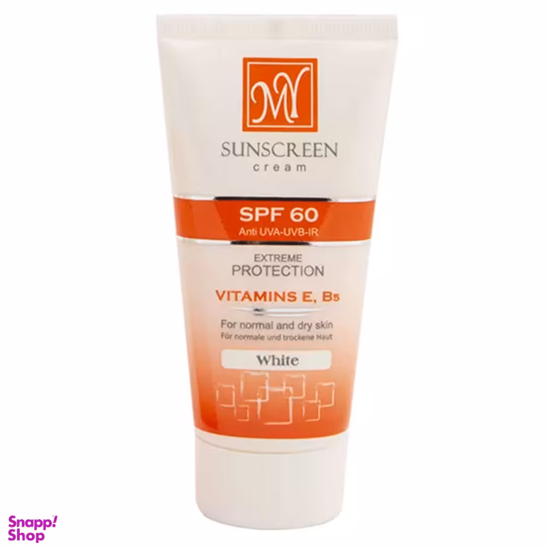 کرم ضد آفتاب مای با SPF60 بدون رنگ حجم 50 میلی‌ لیتر