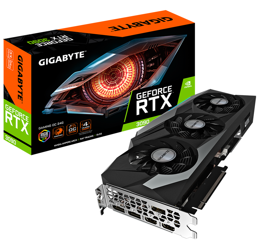 کارت گرافیک  گیگابایت مدل GeForce RTX 3090 GAMING OC 24G حافظه 24 گیگابایت