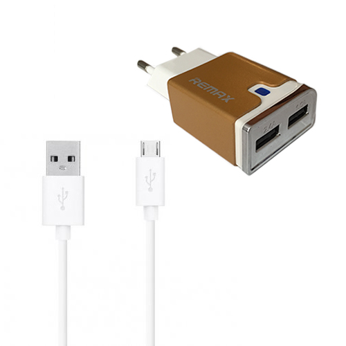 شارژر و کابل تبدیل USB به MicroUSB ریمکس مدل RX-D12 2.4A