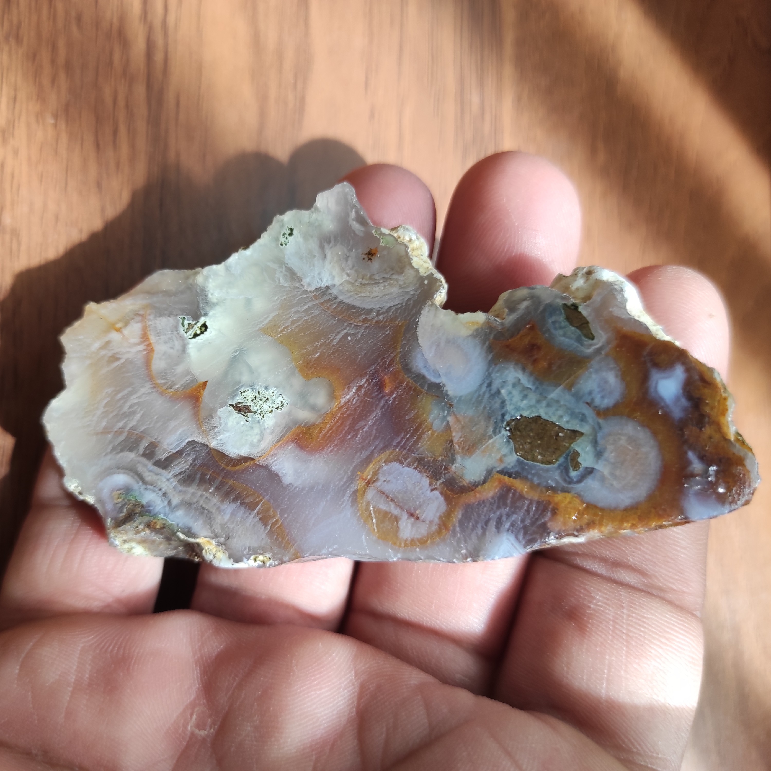 سنگ راف عقیق زرد عسلیH33762