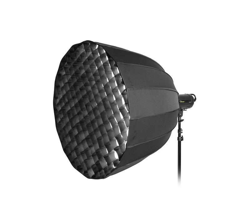 سافت باکس پارابولیک پرتابل گرید دار 105 سانت