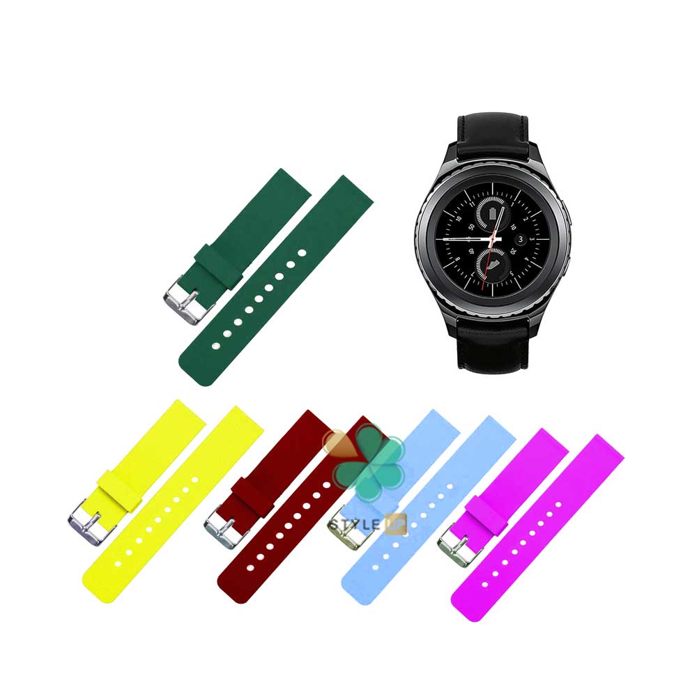 بند سیلیکونی Rubber مناسب ساعت سامسونگ Gear S2 Classic