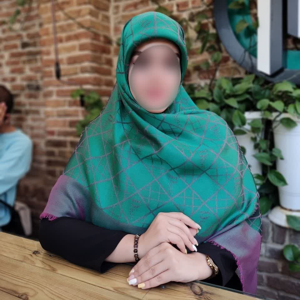 روسری نخ ابریشم ژاکارد