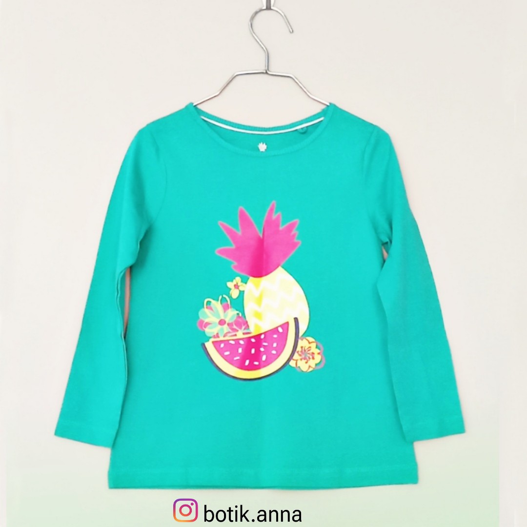 تیشرت دخترانه برند lupilu  آلمان سایز2تا4ساله یاقد98تا104