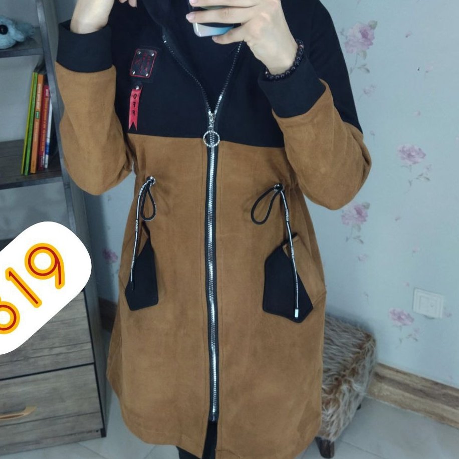 مانتو سوییت کوتاه  زیپ دار
