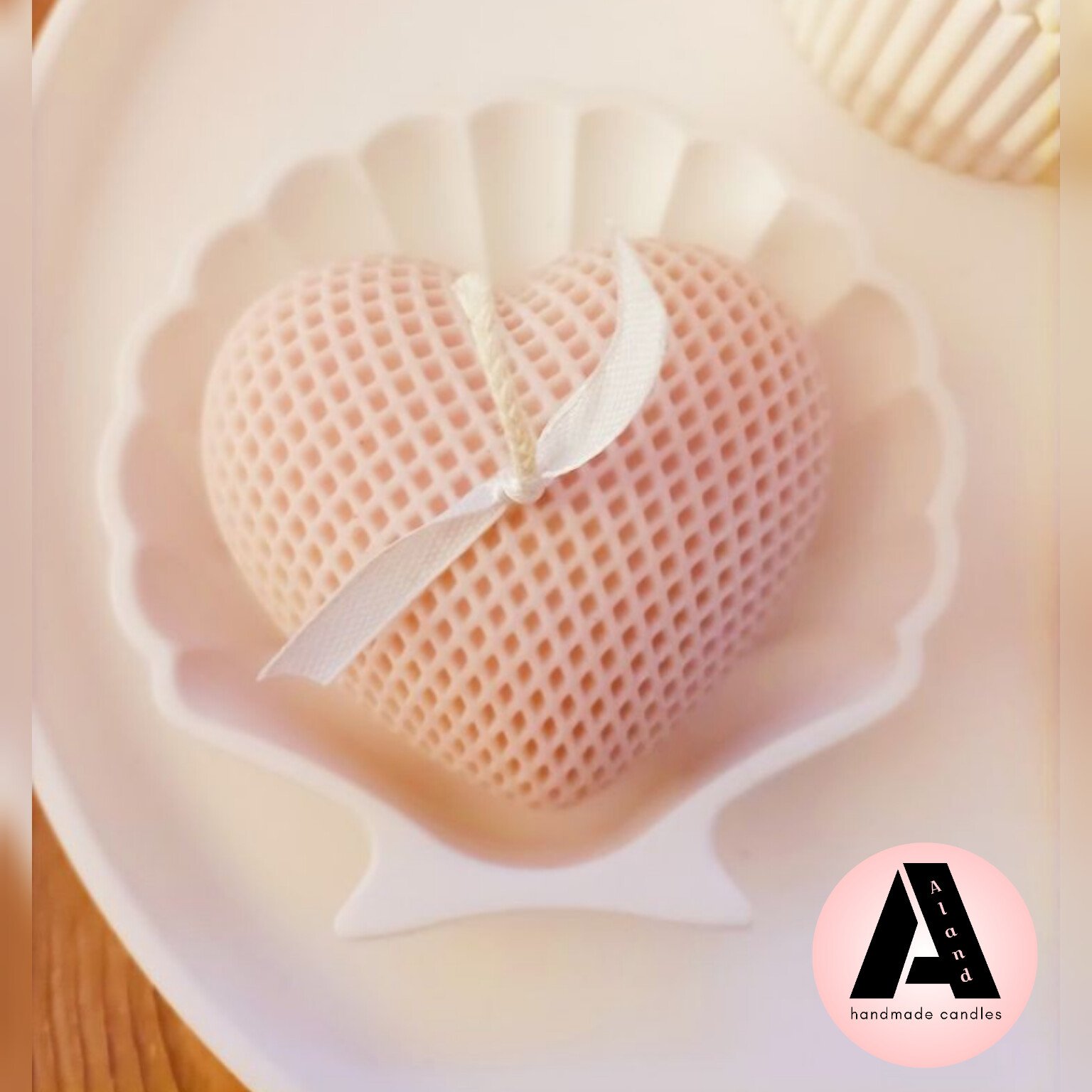 شمع قلب حصیری