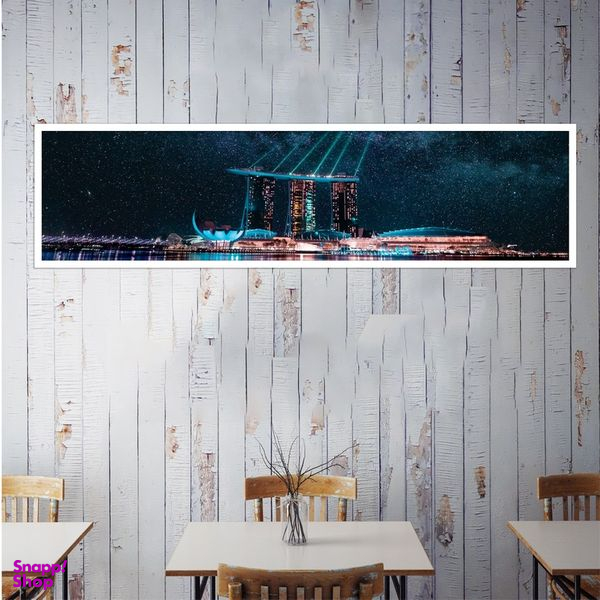 تابلو بکلیت طرح برج های سه قلو سنگاپور مدل کشیده W-7468