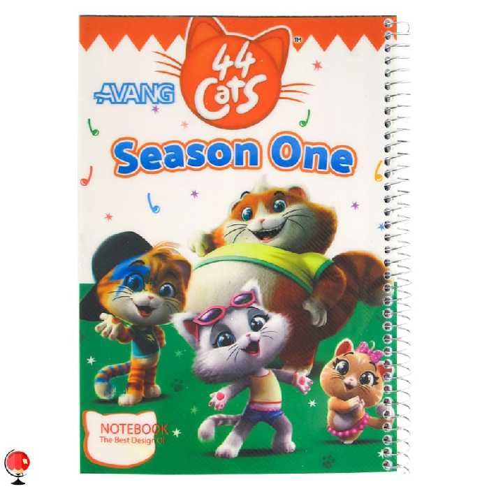 دفتر نقاشی 100 برگ سیمی طرح گربه ها آونگ