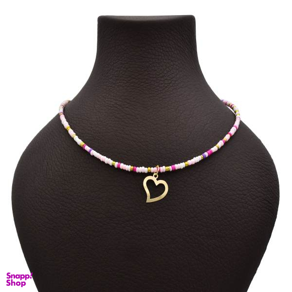 گردنبند طلا 18 عیار زنانه سانا گالری طرح قلب کد 538D2985